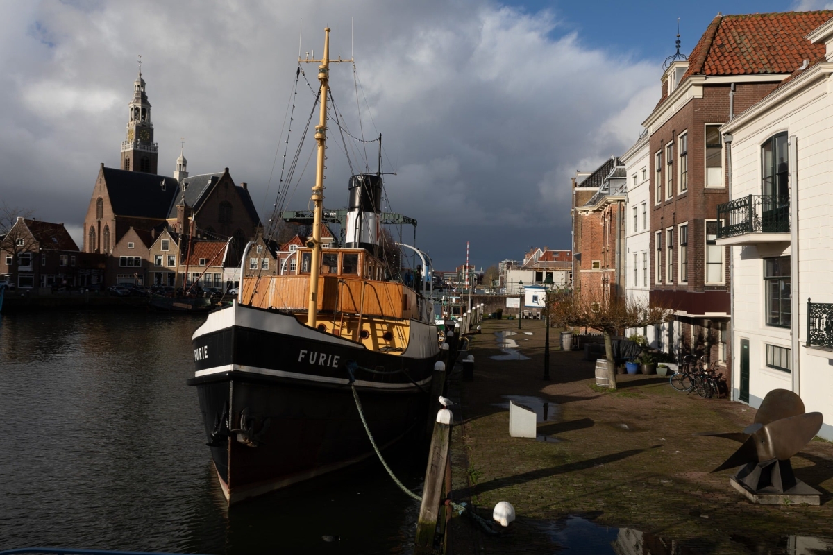 De haven van Maassluis